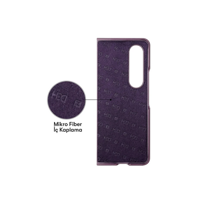 HDD Samsung Galaxy Z Fold 3 Kılıf HBC-155 Lizbon Kapak - Koyu Yeşil