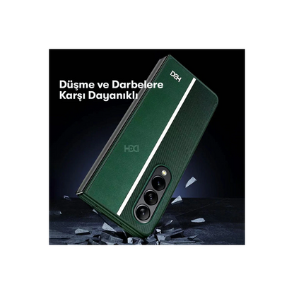 HDD Samsung Galaxy Z Fold 3 Kılıf HBC-155 Lizbon Kapak - Siyah
