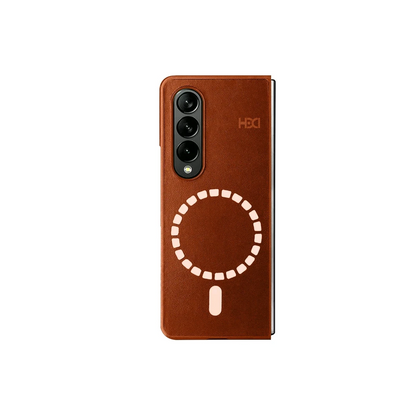 HDD Samsung Galaxy Z Fold 3 Kılıf HBC-156 Forum Magneticsafe Kapak - Kahverengi
