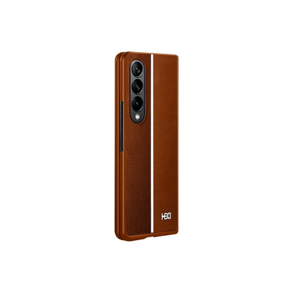 HDD Samsung Galaxy Z Fold 4 Kılıf HBC-155 Lizbon Kapak - Kahverengi