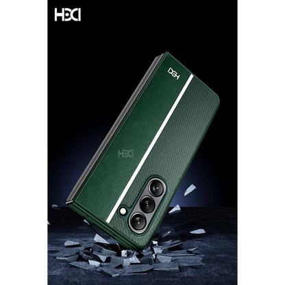 HDD Samsung Galaxy Z Fold 5 Kılıf HBC-155 Lizbon Kapak - Kahverengi