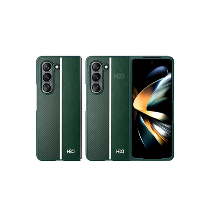 HDD Samsung Galaxy Z Fold 5 Kılıf HBC-155 Lizbon Kapak - Koyu Yeşil
