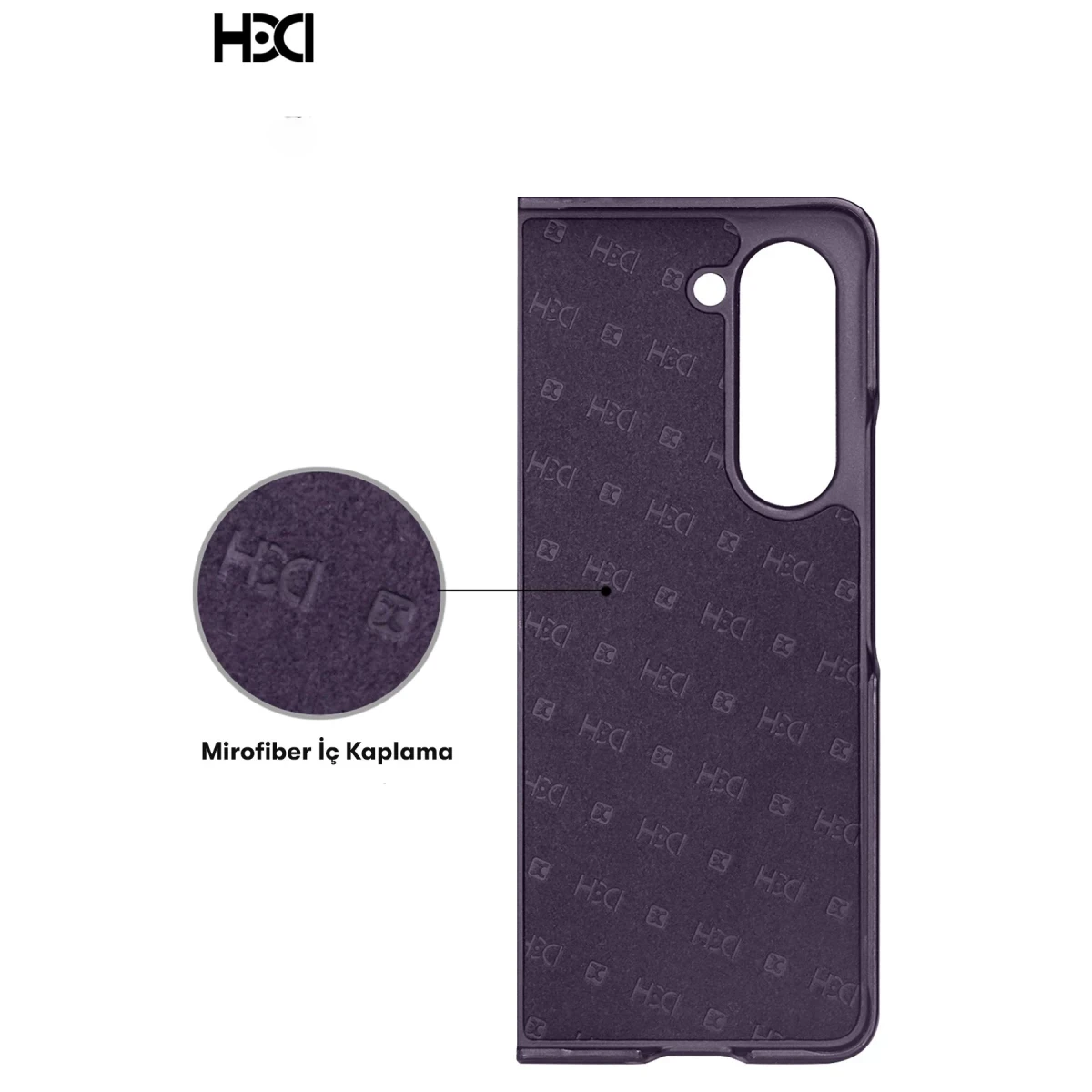 HDD Samsung Galaxy Z Fold 5 Kılıf HBC-155 Lizbon Kapak - Koyu Yeşil