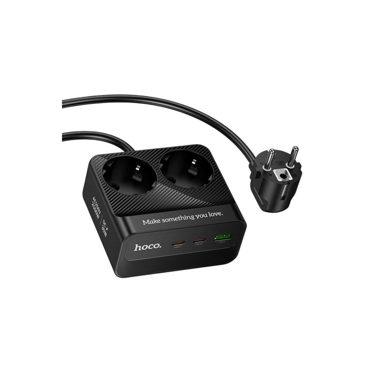 Hoco. AC27 Descanso 5in1 2M 2500W Priz Dönüştürücü