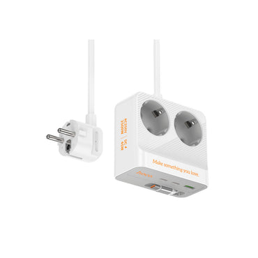 Hoco. AC28 Descanso 6in1 2M 2500W Priz Dönüştürücü