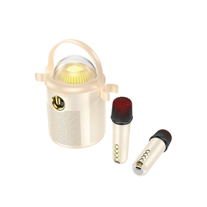 Hoco. BS59 Pearlescent 10W Mikrofonlu Bluetooth Kablosuz Hoparlör - Bej