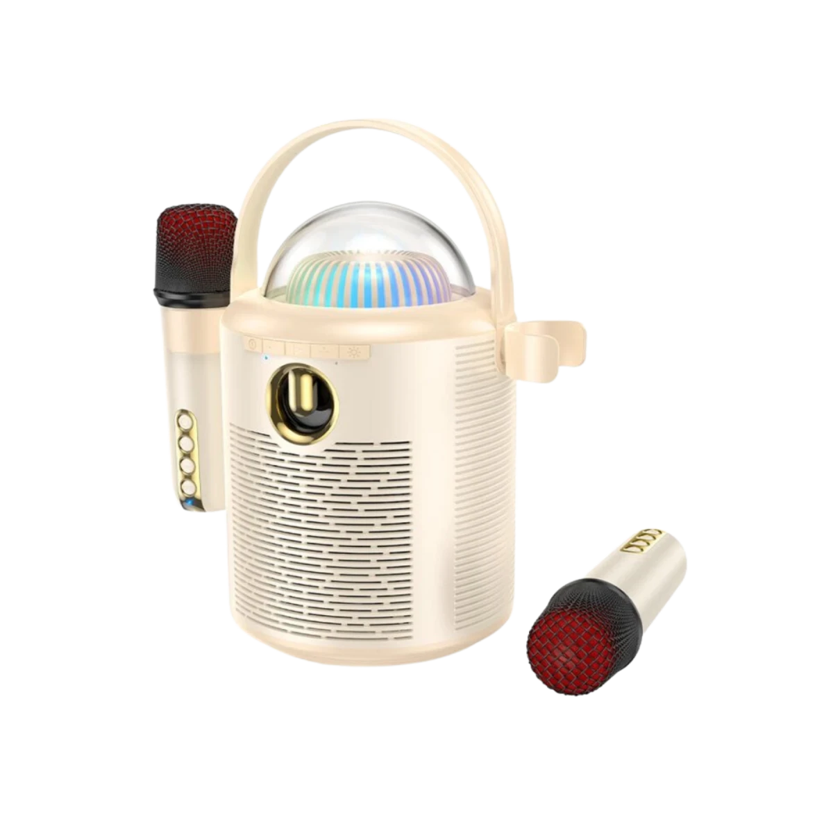 Hoco. BS59 Pearlescent 10W Mikrofonlu Bluetooth Kablosuz Hoparlör - Bej