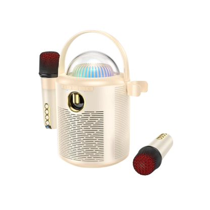 Hoco. BS59 Pearlescent 10W Mikrofonlu Bluetooth Kablosuz Hoparlör - Bej