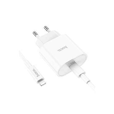 Hoco. C94A Metro 20W Type-C Çıkışlı Ekstra Type-C to Lightning Kablolu PD Hızlı Şarj Aleti
