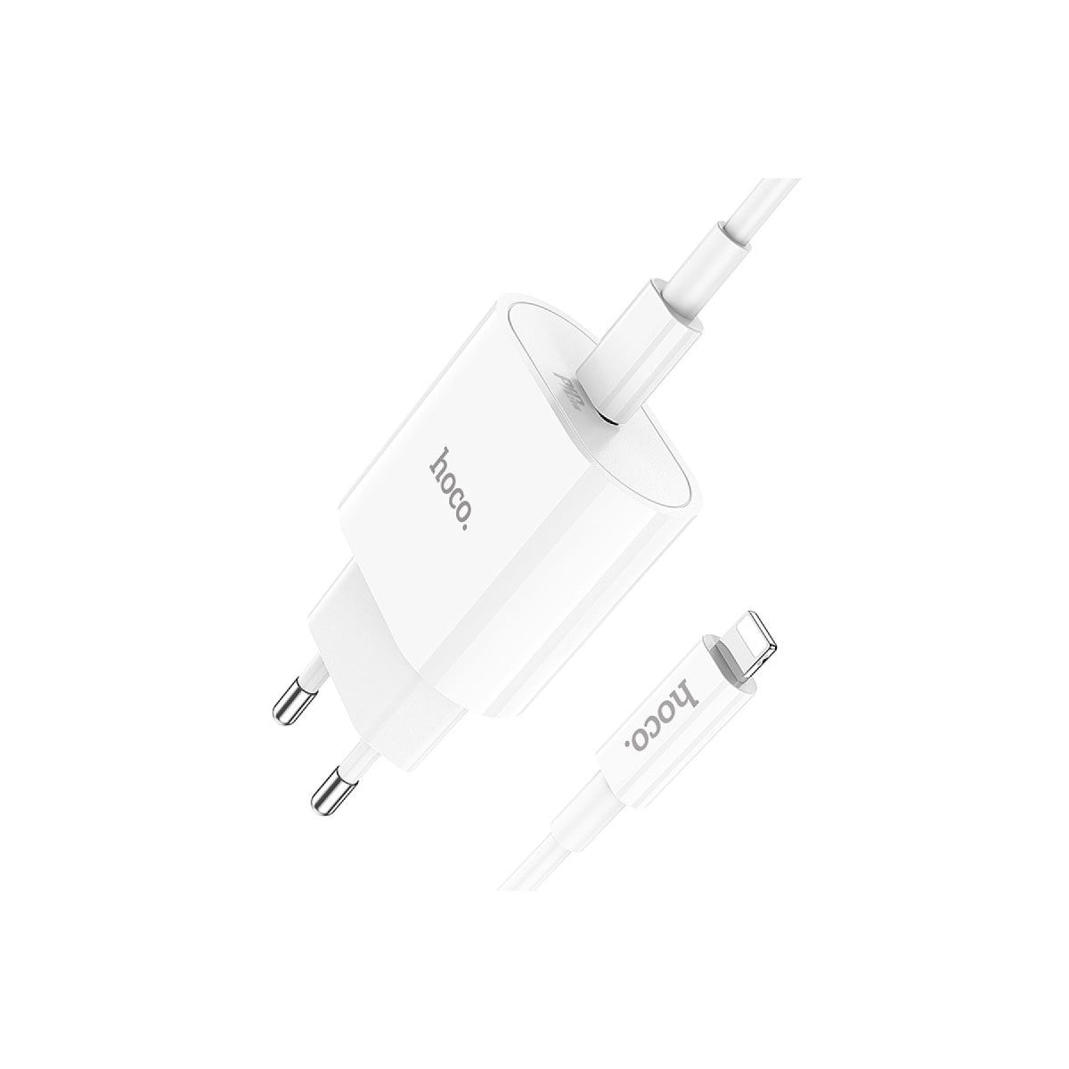 Hoco. C94A Metro 20W Type-C Çıkışlı Ekstra Type-C to Lightning Kablolu PD Hızlı Şarj Aleti
