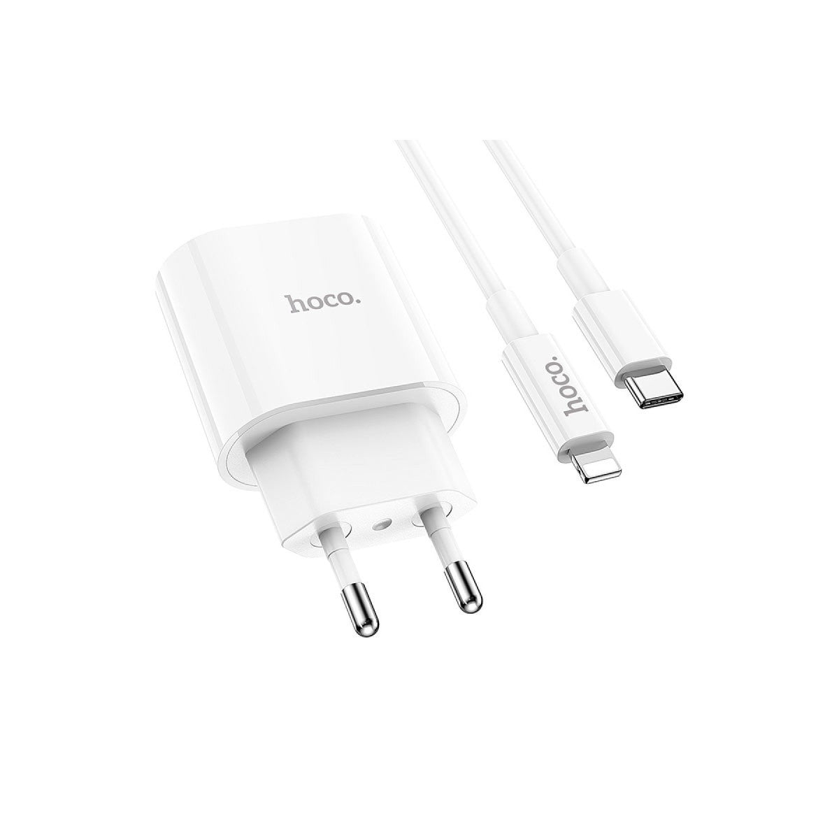 Hoco. C94A Metro 20W Type-C Çıkışlı Ekstra Type-C to Lightning Kablolu PD Hızlı Şarj Aleti