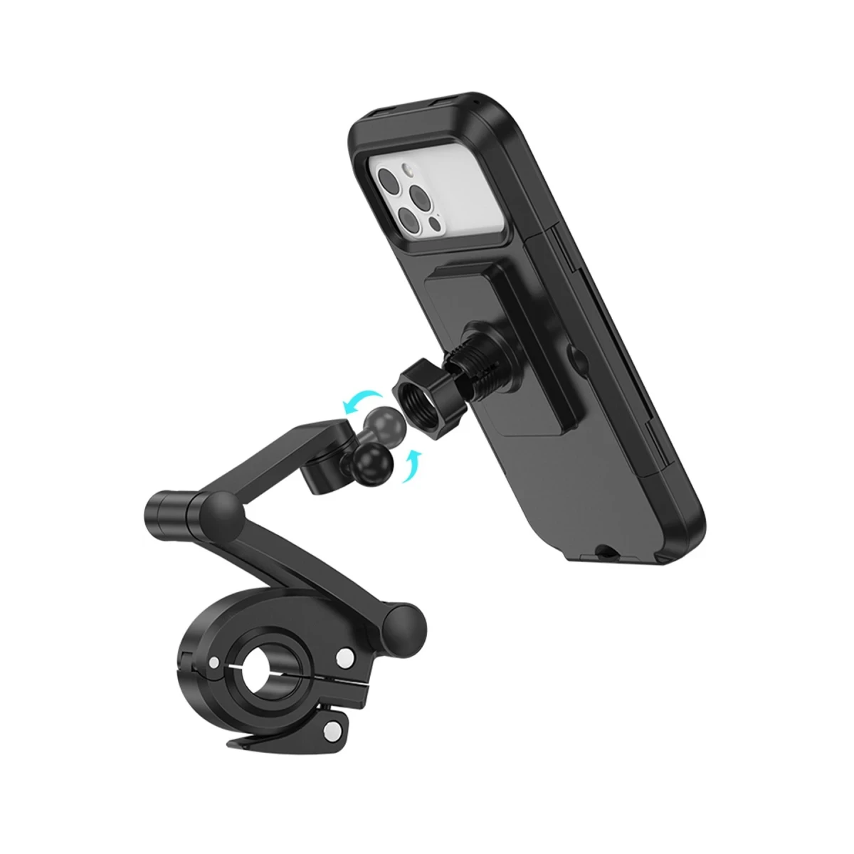 Hoco. CA101 Su Geçirmez Motosiklet Telefon Tutucu - Siyah