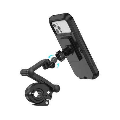 Hoco. CA101 Su Geçirmez Motosiklet Telefon Tutucu - Siyah