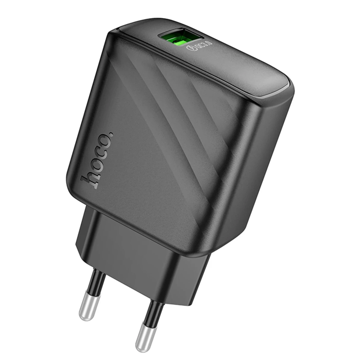 Hoco. CS21A Rich 18W USB 3.0 QC Çıkışlı Hızlı Şarj Aleti - Siyah