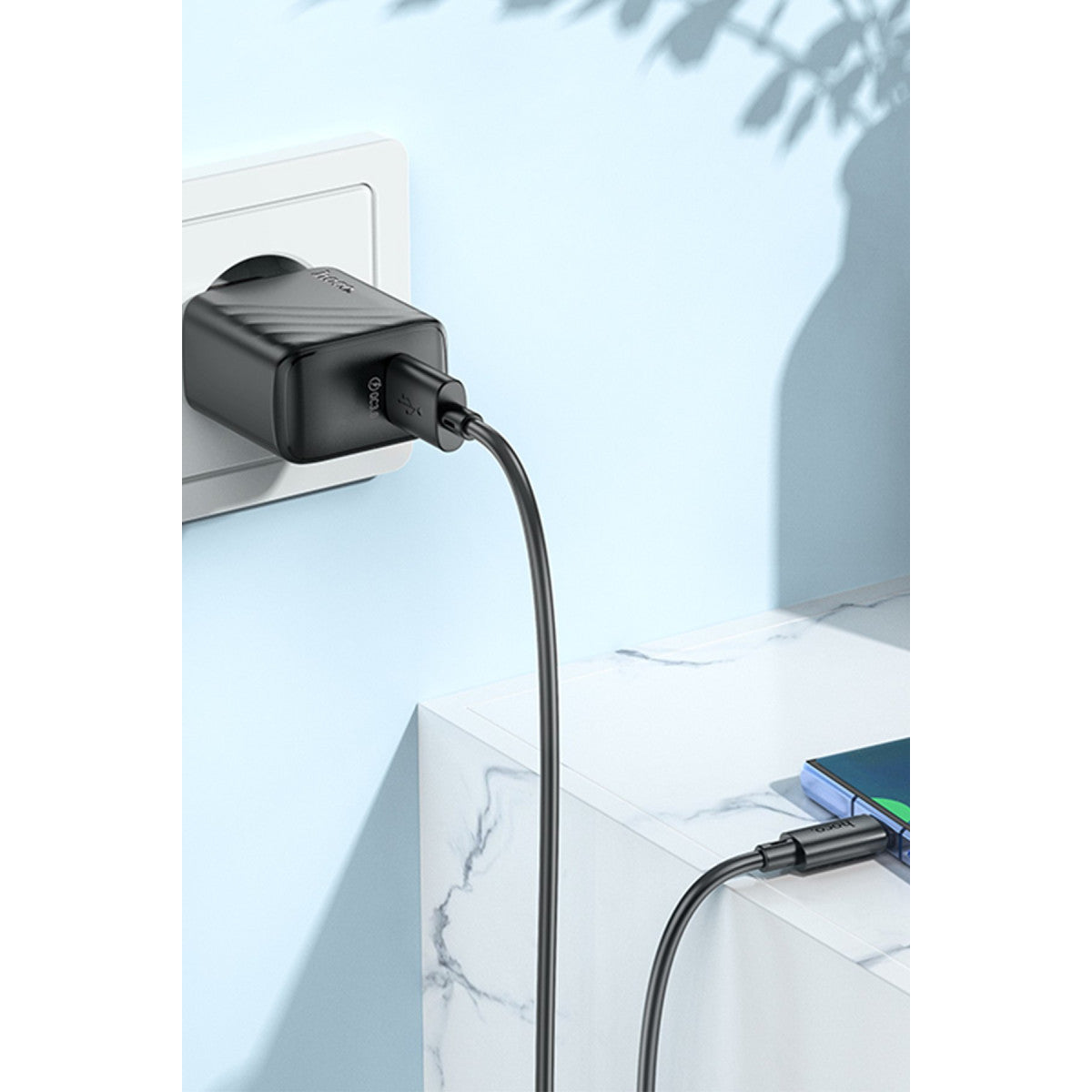 Hoco. CS21A Rich 18W USB 3.0 QC Çıkışlı Hızlı Şarj Aleti
