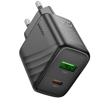 Hoco. CS23A Sunlight 30W 1 Adet Type-C ve 1 Adet USB 3.0 QC Çıkışlı PD Hızlı Şarj Aleti