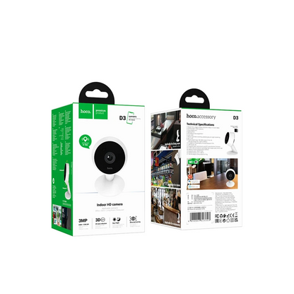 Hoco. D3 1080P 3MP Wifi İç Mekan Kamera - Beyaz