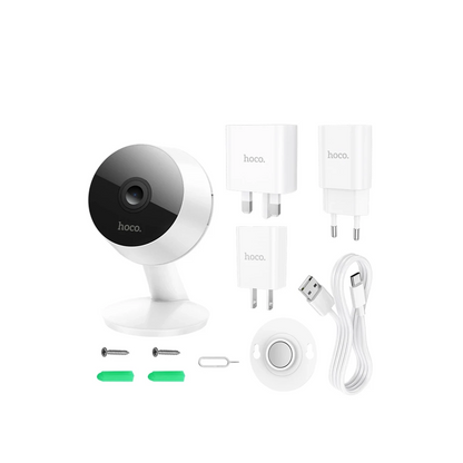 Hoco. D3 1080P 3MP Wifi İç Mekan Kamera - Beyaz
