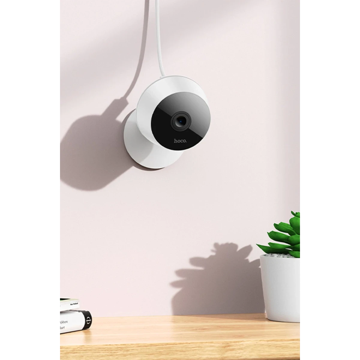 Hoco. D3 1080P 3MP Wifi İç Mekan Kamera - Beyaz