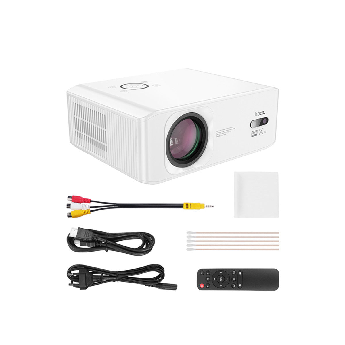 Hoco. DT3 Smart Elektrik Otomatik Odaklanma Özellikli 1080P Android Wifi Kablolu Projeksiyon Cihazı