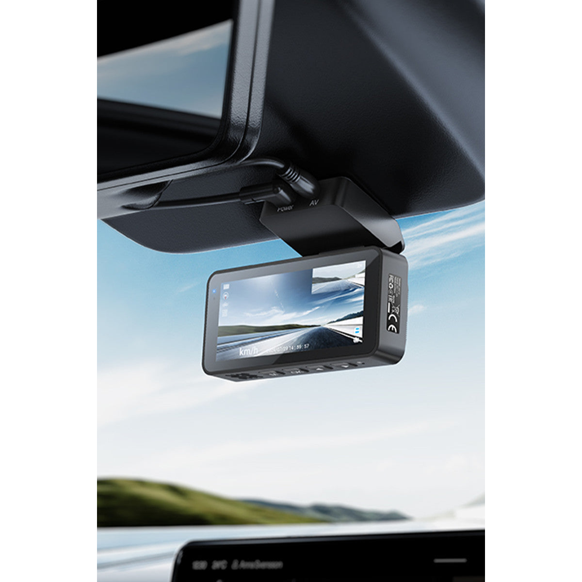 Hoco. DV12 2K GPS Destekli Ön ve Arka Kameralı Araç Kamerası