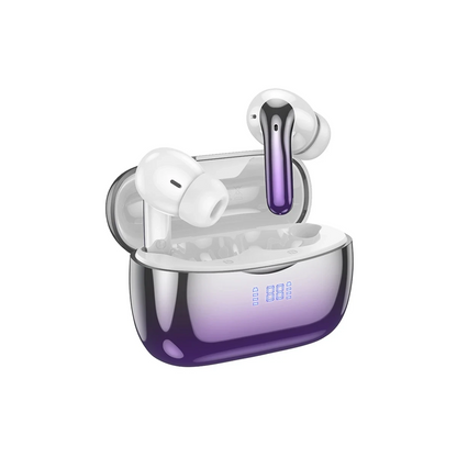 Hoco. EQ16 Aktif Gürültü Engelleyici Özellikli Bluetooth 5.3 Kablosuz TWS Airpods Kulaklık - Mor