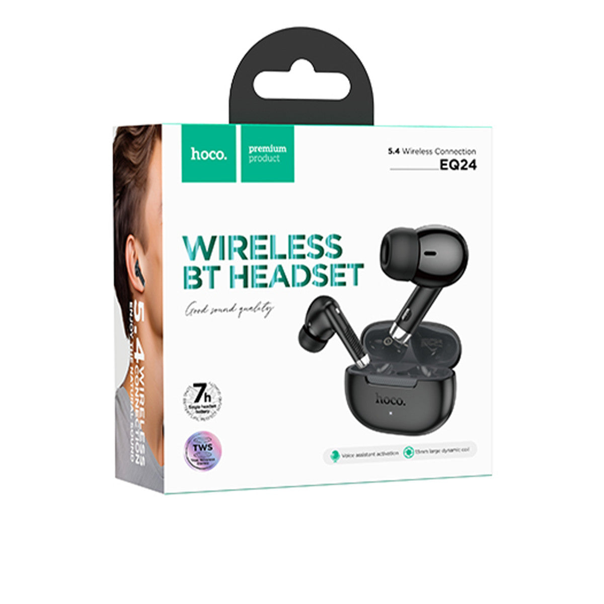 Hoco. EQ24 Estrella Aktif Gürültü Engelleyici Özellikli Bluetooth 5.4 Kablosuz TWS Airpods Kulaklık