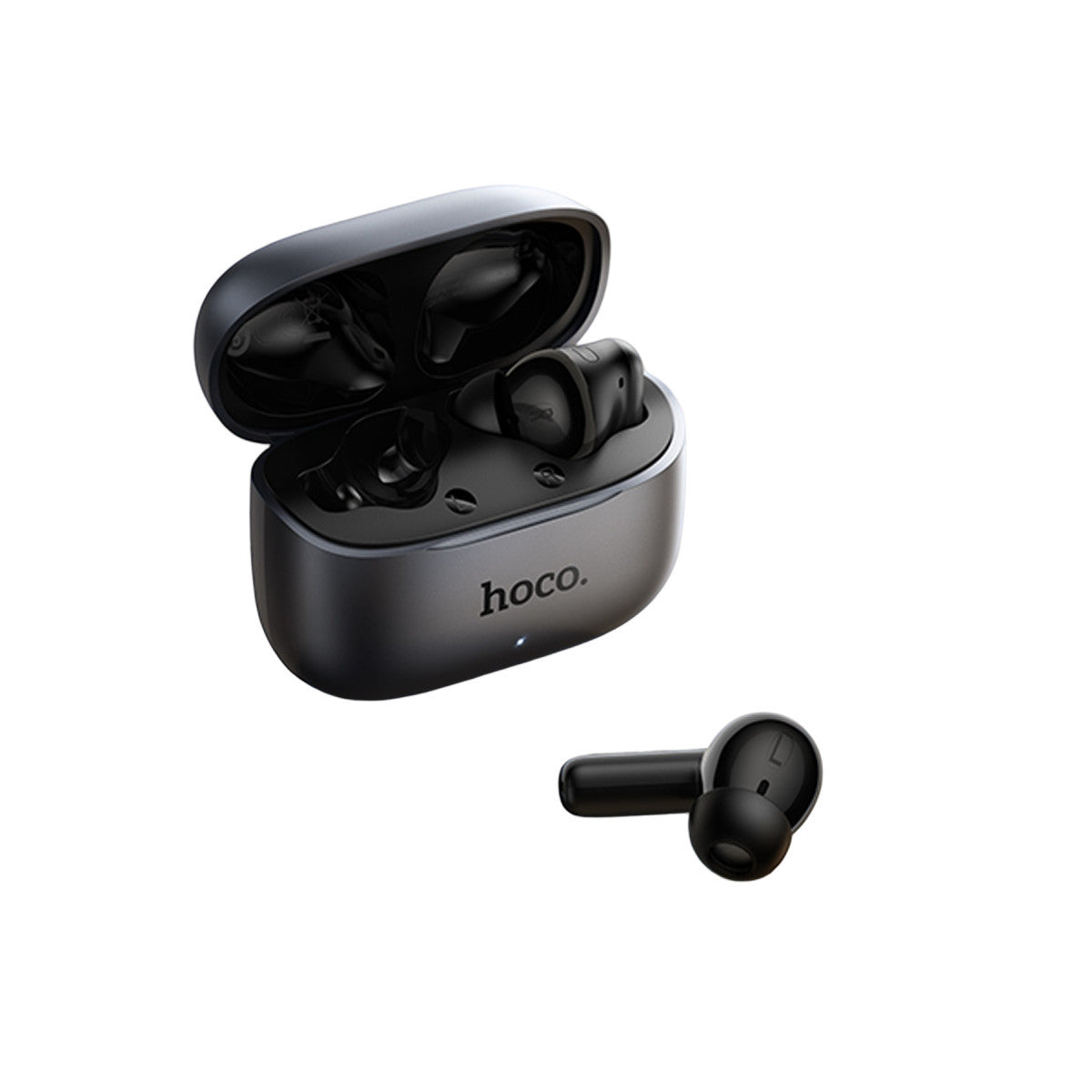 Hoco. EQ27 Fun Aktif Gürültü Engelleyici Özellikli Yapay Zeka Destekli Bluetooth 5.4 Kablosuz TWS Kulaklık – Gri
