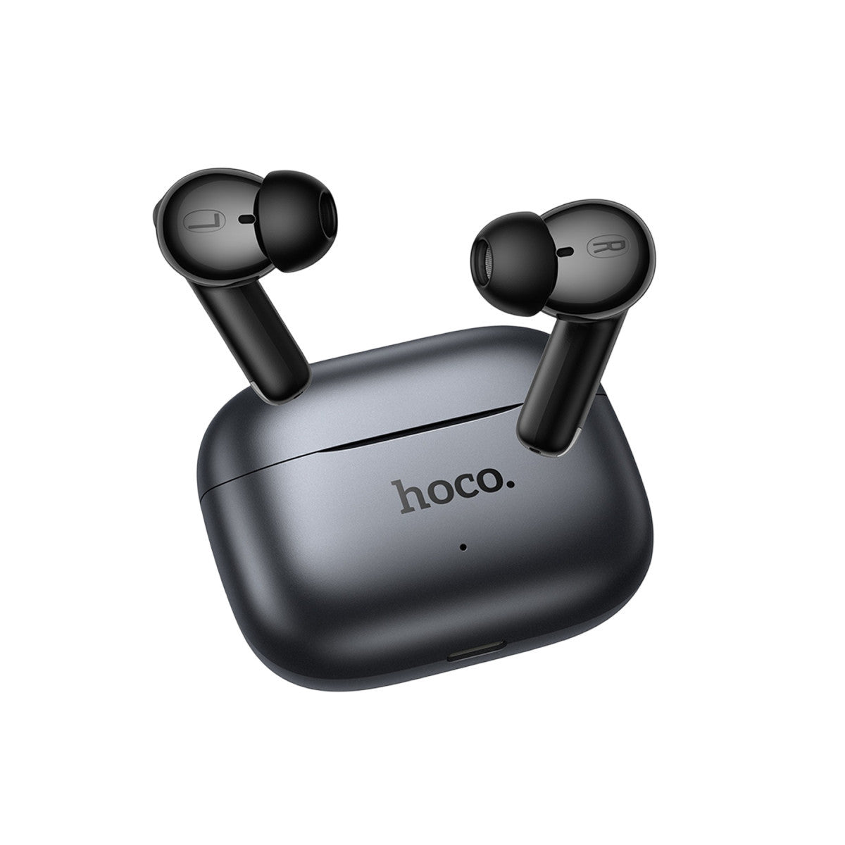 Hoco. EQ27 Fun Aktif Gürültü Engelleyici Özellikli Yapay Zeka Destekli Bluetooth 5.4 Kablosuz TWS Kulaklık – Gri