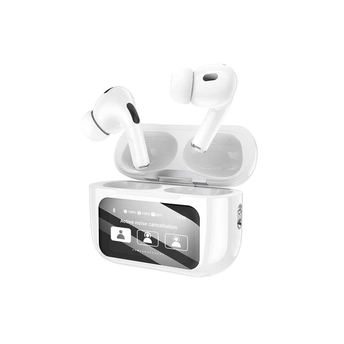 Hoco. EW72 BT 5.4 Aktif Gürültü Engelleyici Özellikli Dijital Dokunmatik Ekranlı Airpods Bluetooth Kulaklık