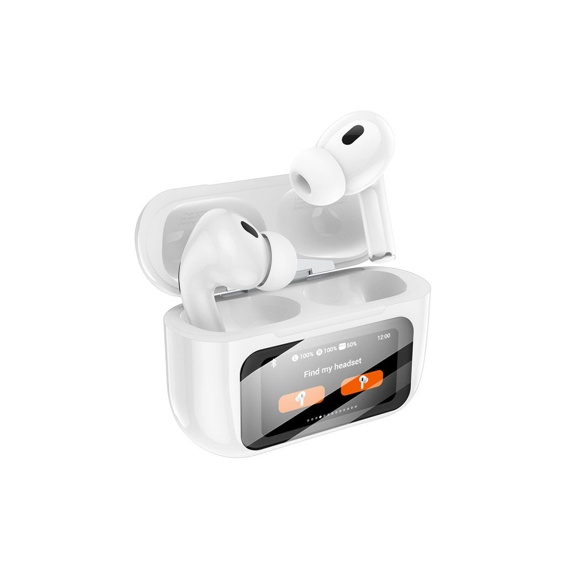 Hoco. EW72 BT 5.4 Aktif Gürültü Engelleyici Özellikli Dijital Dokunmatik Ekranlı Airpods Bluetooth Kulaklık