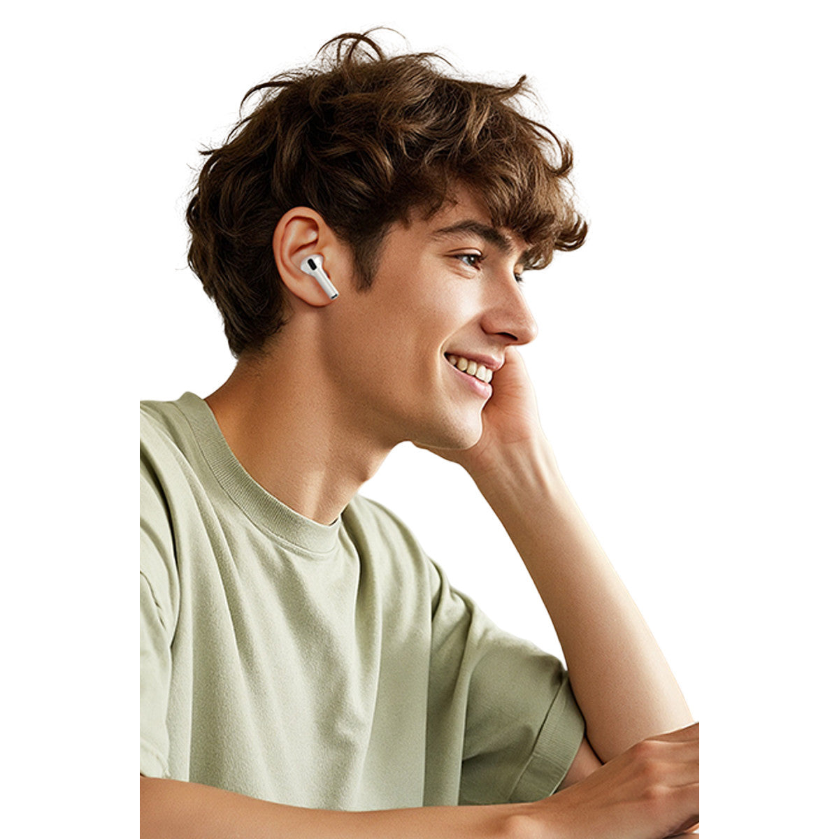 Hoco. EW97 Aktif Gürültü Engelleyici Özellikli Bluetooth 6.0 Kablosuz TWS Kulaklık – Beyaz