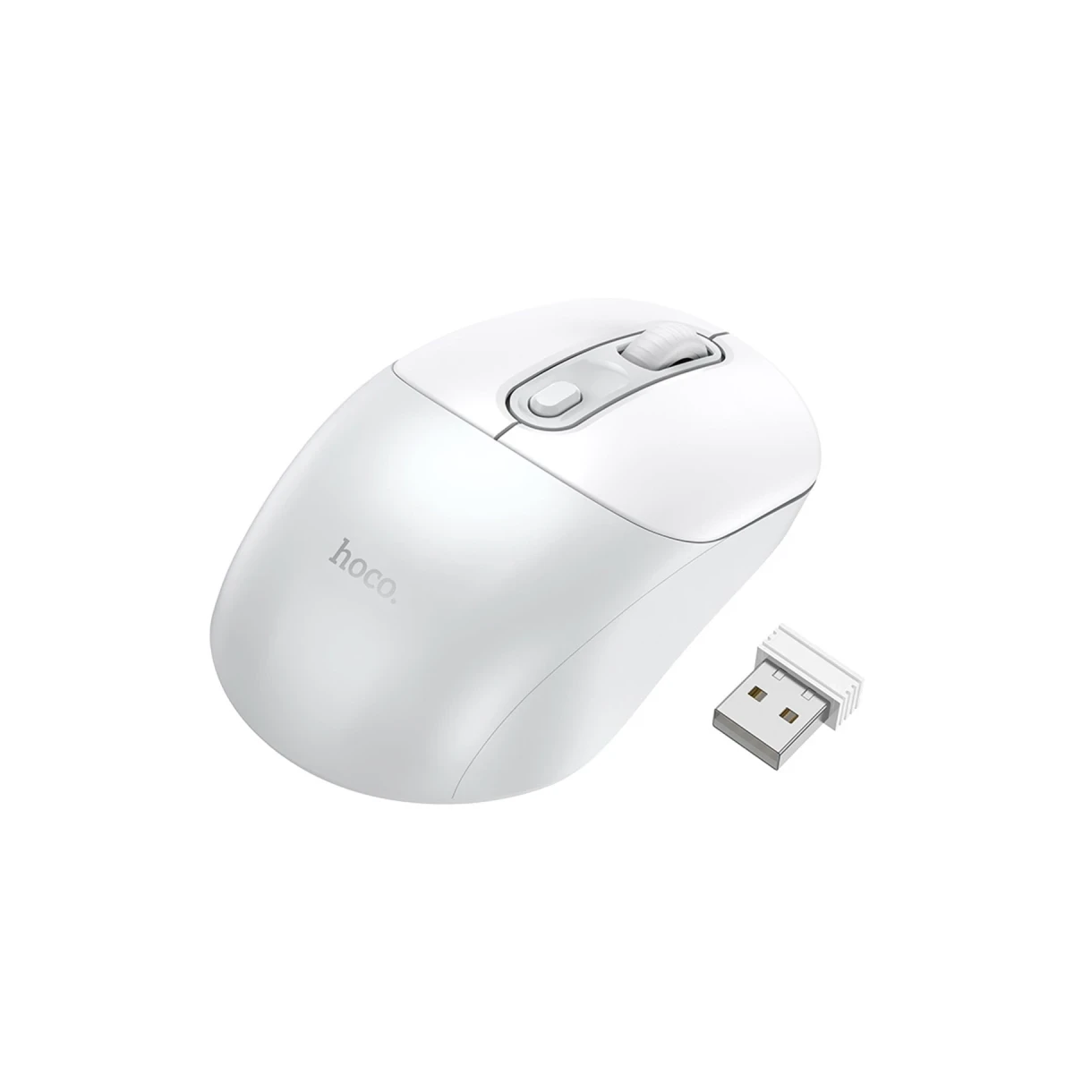 Hoco. GM28 2.4G Business Kablosuz Mouse - Beyaz-Gri