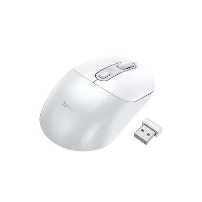 Hoco. GM28 2.4G Business Kablosuz Mouse - Beyaz-Gri