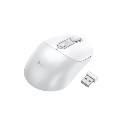 Hoco. GM28 2.4G Business Kablosuz Mouse - Beyaz-Gri