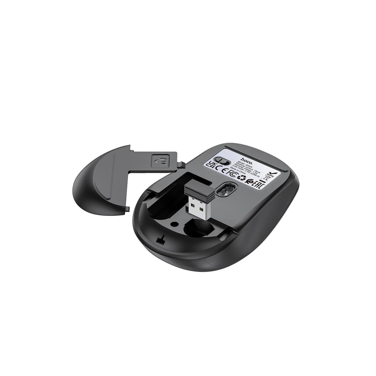 Hoco. GM28 2.4G Business Kablosuz Mouse - Siyah-Gri