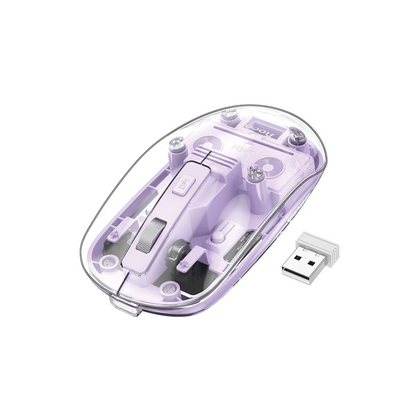 Hoco. GM29 2.4G Mysterious Business Çift Modlu Sessiz Kablosuz Mouse - Mor