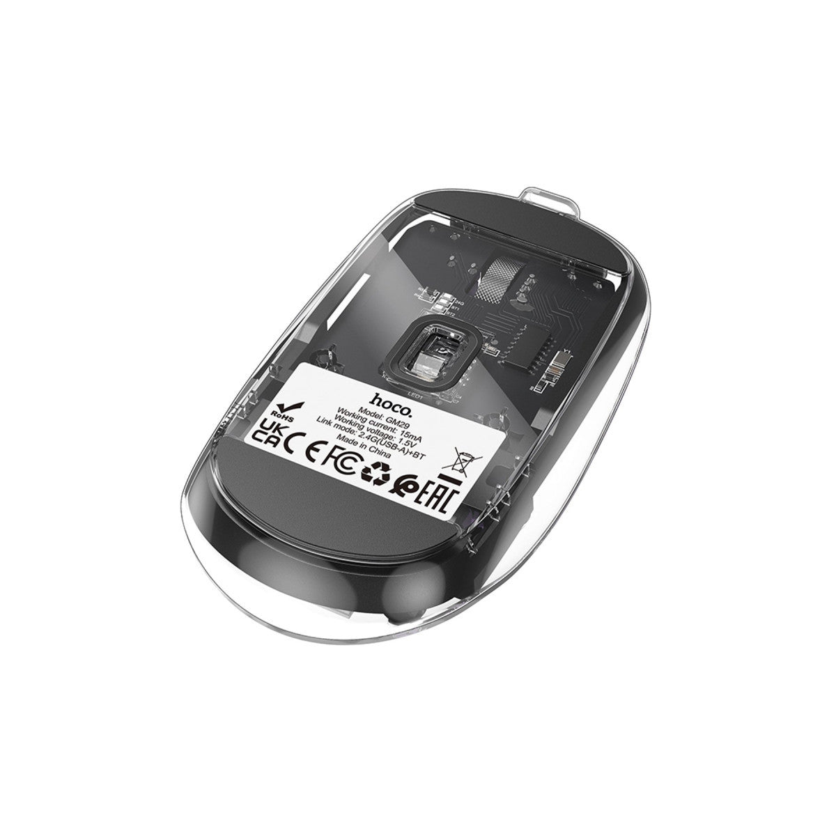 Hoco. GM29 2.4G Mysterious Business Çift Modlu Sessiz Kablosuz Mouse