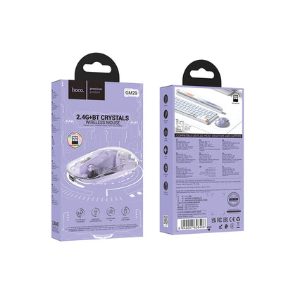 Hoco. GM29 2.4G Mysterious Business Çift Modlu Sessiz Kablosuz Mouse