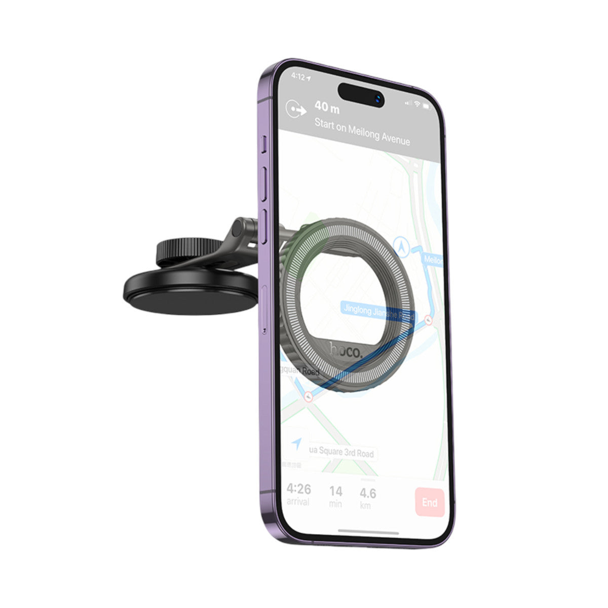 Hoco. H77 Yapışkanlı Katlanabilir 360 Dönebilen Manyetik Magsafe Araç Tutucu
