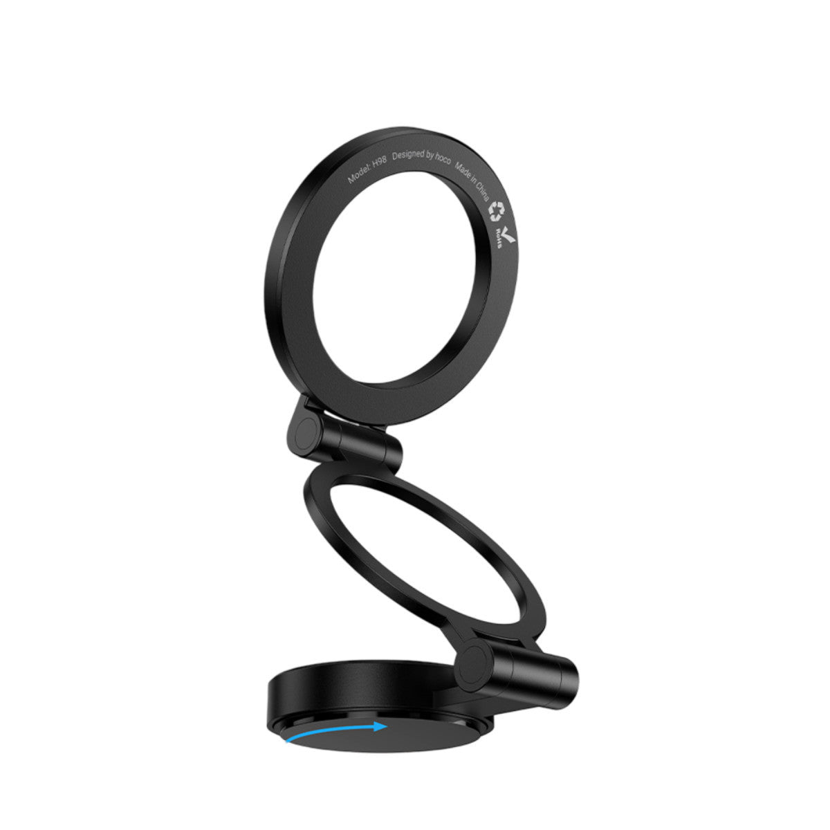 Hoco. H98 Rider 360 Derece Dönen Yapışkanlı Katlanabilir Manyetik Magsafe Araç Tutucu