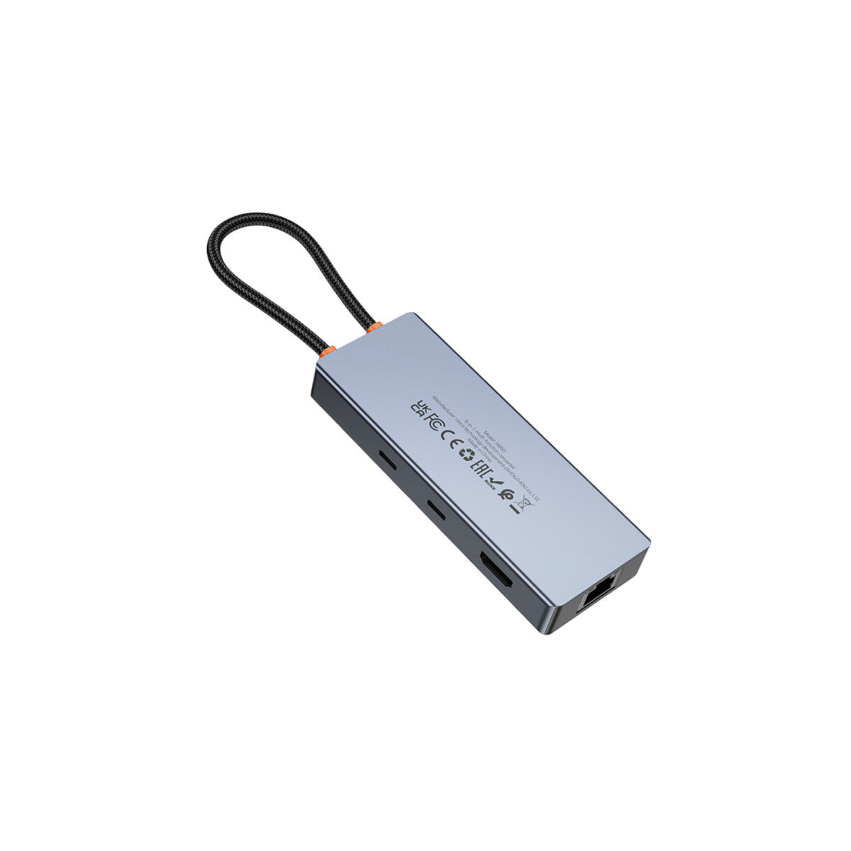Hoco. HB52 Wow 8in1 100W PD 100 Mbps Ethernet 4K Hub Dönüştürücü