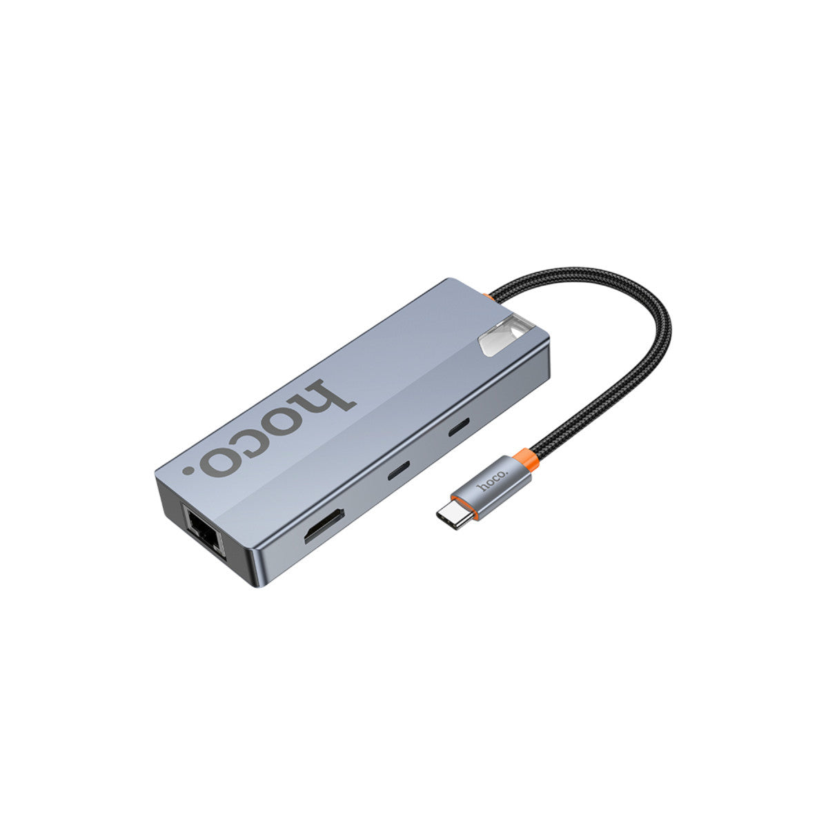Hoco. HB52 Wow 8in1 100W PD 100 Mbps Ethernet 4K Hub Dönüştürücü