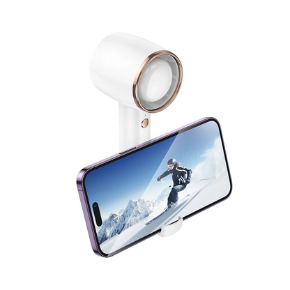 Hoco. HX21 Wind Telefon Tutucu Özellikli Yüksek Hızlı Masaüstü Soğutucu Fan - Beyaz