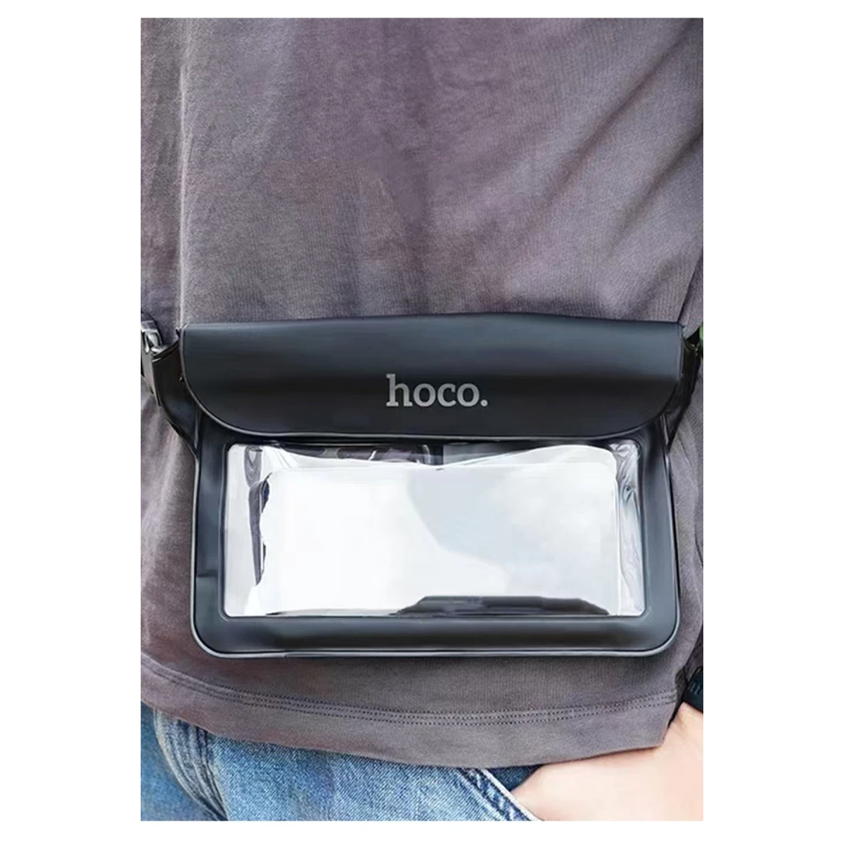 Hoco. HX51 Tribute IPX8 Özellikli Su Geçirmez Kılıf - Siyah