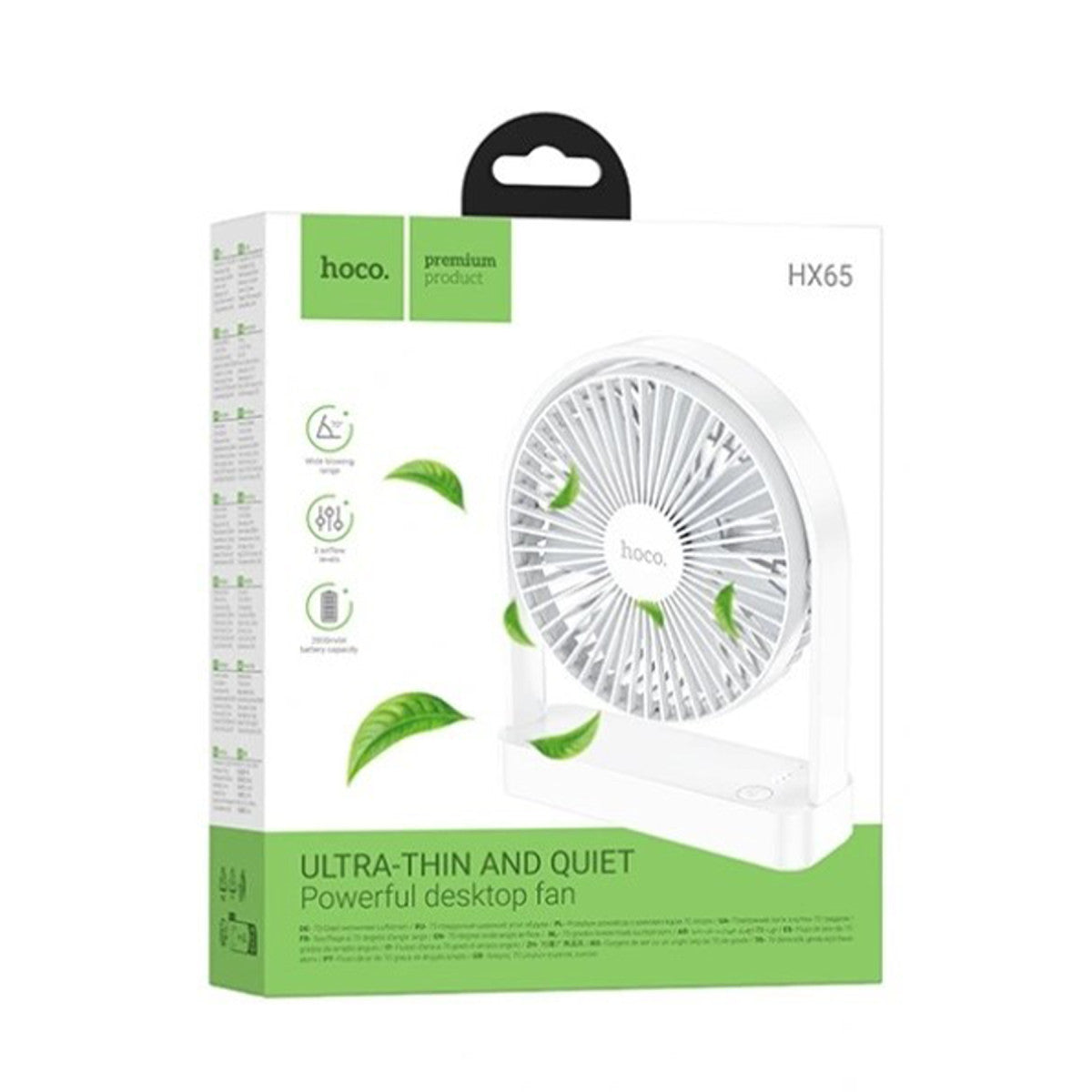 Hoco. HX65 Ultra İnce Masaüstü Soğutucu Fan