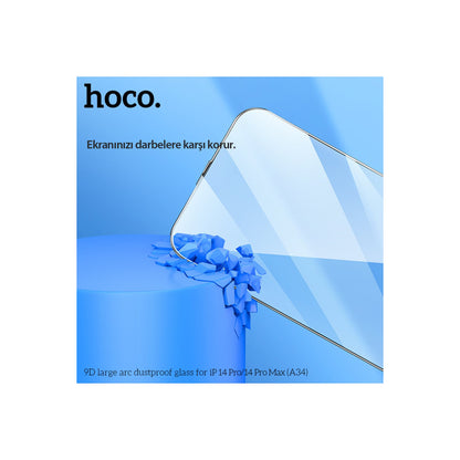 Hoco. Apple iPhone 14 Pro Max 9D Dustproof Cam Ekran Koruyucu