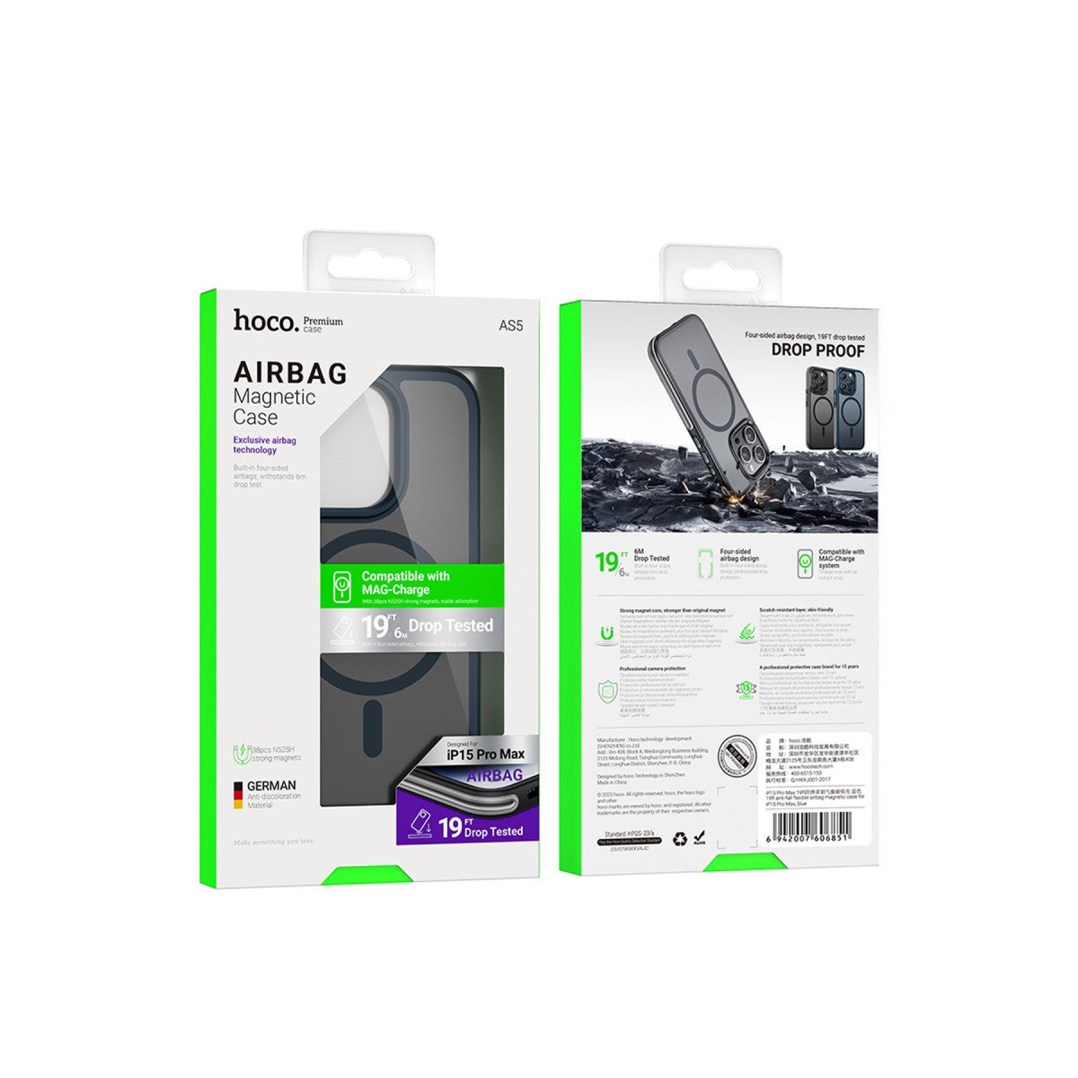 Hoco. Apple iPhone 15 Pro Anti Fall Airbag Magsafe Kapak