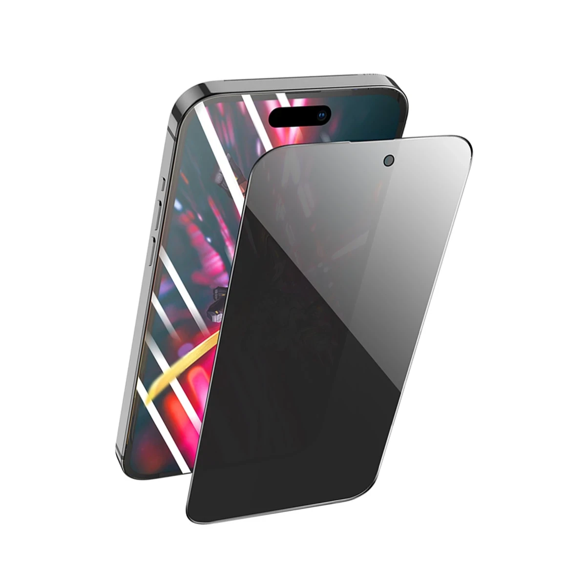 Hoco. Apple iPhone 15 Pro Max 9D Dustproof Hayalet Cam Ekran Koruyucu - Siyah