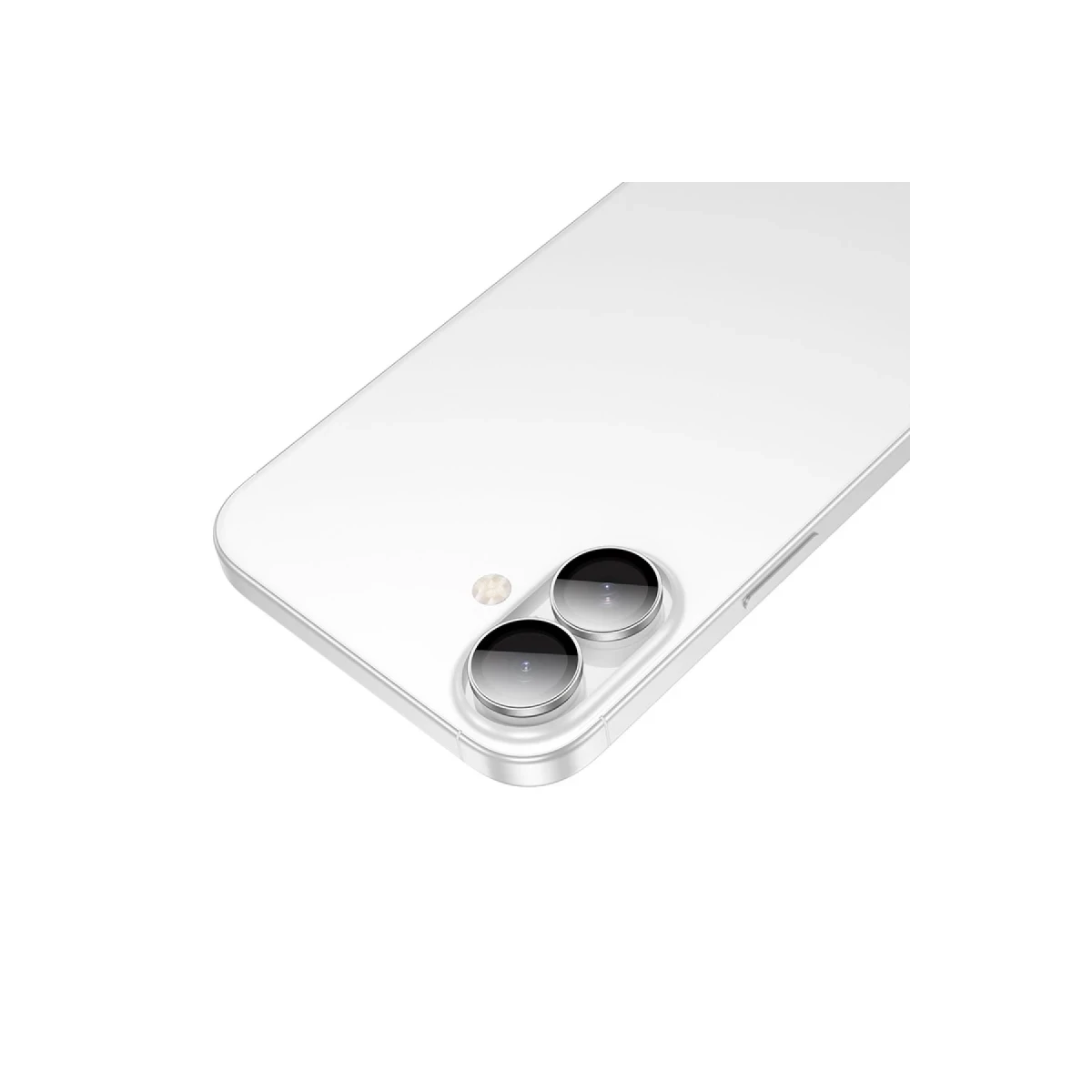 Hoco. Apple iPhone 16 3D Metal Frame Kamera Lens - Gümüş